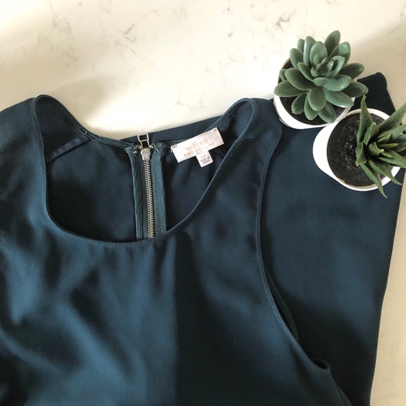 Aritzia Wilfred Sevres blouse in dark teal - Picture 6 of 8